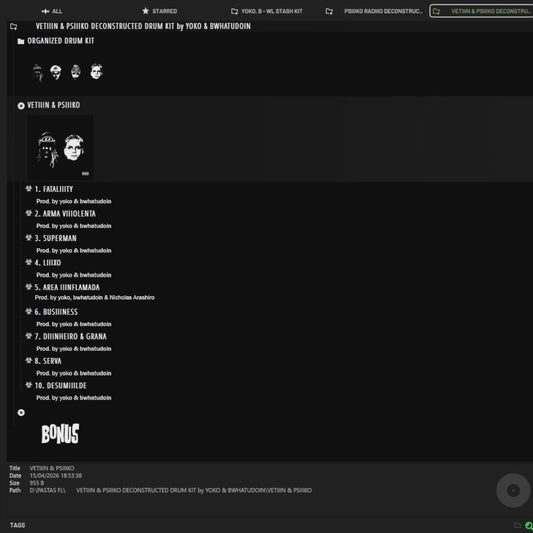 PSIIIKO & VETIIIN DRUM KIT